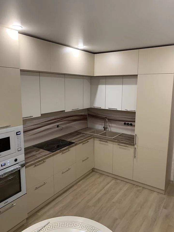 Кухня пластик В-259 бежевая