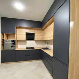Кухня 680, угловая, серая
