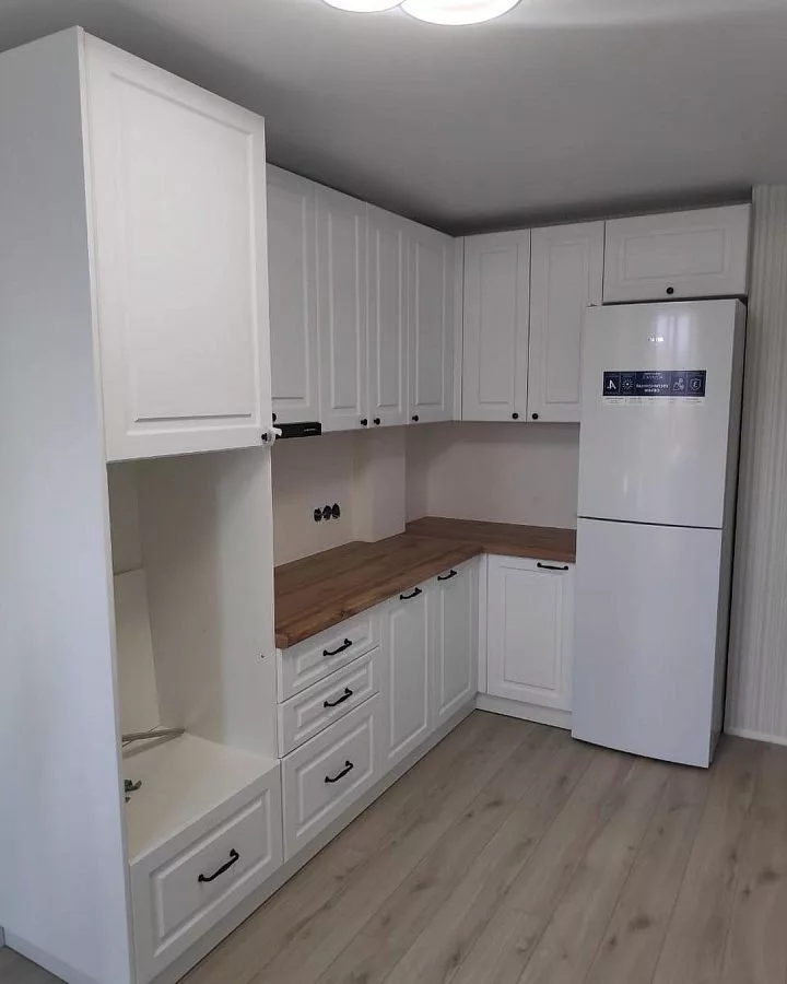 Кухня 638, угловая, белая