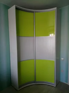 Радиусный шкаф купе на заказ Ю-395